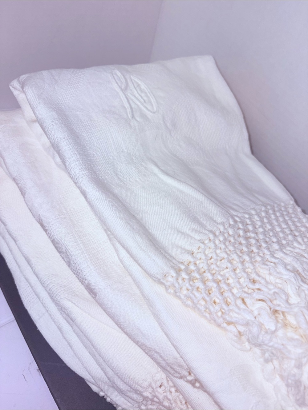 European Monogram Damask Hand Towels - Picture 10 of 10